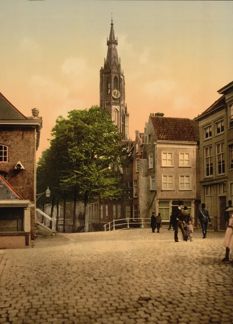 Dezelfde plek rond 1895, op een foto van Photoglob Zürich.